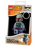 Мини ключодържател Lego Star Wars - Boba Fett, с LED светлина - 1t