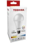 LED крушка Toshiba - 15=100W, E27, 1521 lm, 3000K - 2t