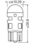 LED Автомобилни крушки Osram - LEDriving, SL, Red, W5W, 1W, 2 броя, червени - 5t