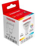LED крушка за луна Toshiba - GU10, 4=50W, 345 lm, 6500K - 2t