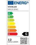 LED Аплик Vivalux - Dafne, IP 20, 12 W, 230 V, черен - 3t