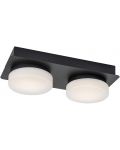 LED Плафон Rabalux - Attichus 75002, IP 44, 11 W, черен мат - 1t