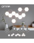 LED панел Omnia - Honeycomb, Touch, IP 20, 1 x 2 W, бял - 3t
