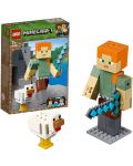 Конструктор Lego Minecraft - Голяма фигурка Алекс с пиле (21149) - 4t
