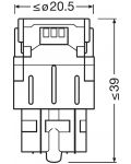 LED Автомобилни крушки Osram - LEDriving, SL, Amber, W21/5W, 1.9W, 2 броя, жълти - 4t