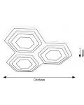 LED Плафон Rabalux - Bitsi 71115, IP 20, 72 W, димируем, черен - 8t