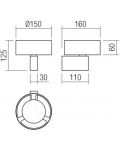 LED Аплик Smarter - Punkt 01-3093, IP 20, 6 W, бял мат - 2t