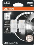 LED Автомобилни крушки Osram - LEDriving SL, W21/5W, 1.7W, 2 броя, бели - 1t