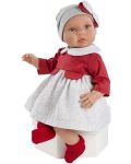 Кукла Asi - Бебе Лея, с червена рокля - 1t