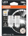 LED Автомобилни крушки Osram - LEDriving, SL, Amber, W21W, 1.3W, 2 броя, жълти - 1t