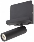 LED Аплик с ключ Smarter - Panel 01-3084, USB, IP20, 3.5W, черен мат - 1t
