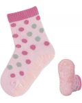 Летни детски чорапи със силиконова подметка Sterntaler - 25/26, 3-4 години, розови с точки - 2t