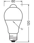 LED крушка Osram - CLA75MS, E27, 10W, 1055 lm, 2700K, сензор за движение - 5t