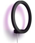 LED аплик Philips - Hue Sana, IP20, 20W, черен - 2t