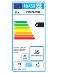 LG 27MP68VQ-P, 27" IPS LED AG, Cinema Screen, 5ms GTG, 1000:1, Mega:1 DFC, 250cd/m2, Full HD 1920x1080, D-Sub, HDMI, Headphone Out, Tilt, Black - 7t
