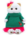 Плюшена играчка Budi Basa - Коте Ли-Ли, с плетена рокля, 24 cm - 1t