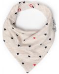 Лигавник-бандана Kiki Bibs - Hearts - 1t