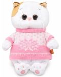Плюшена играчка Budi Basa - Коте Ли-Ли, бебе, с пуловер, 20 cm - 1t