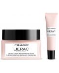 Lierac Hydragenist Комплект - Озаряващ гел-крем и Околоочна грижа, 50 + 15 ml - 1t