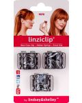 LinziClip Mini Щипка за коса, арт сребро, 3 броя - 1t