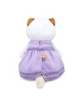 Плюшена играчка Budi Basa - Коте Ли-Ли, с лилава рокличка, 24 cm - 4t