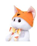 Плюшена играчка Budi Basa - Коте Ли-Ли, с лисича шапка, 27 cm - 3t
