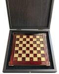 Луксозен ръчно изработен шах Manopoulos, 20 х 20 cm, бордо - 1t