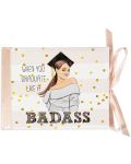 Луксозна картичка за дипломиране - Badass - 1t