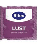 Lust Презервативи, оребрени и с точки, 8 броя, Ritex - 3t