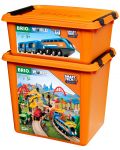Луксозен детски комплект Brio World - Влакчета, релси и тунели, Smart Tech Sound - 10t