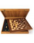 Луксозен шах Manopoulos - модернистичен, орех, 40 x 40 cm - 1t
