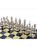 Луксозен шах Manopoulos - Ренесанс, сини полета, 36 x 36 cm - 5t