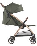 Лятна бебешка количка с автоматично сгъване KikkaBoo - Joy, Army Green - 4t