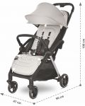 Лятна количка с автоматично сгъване 2 в 1 Lorelli - Loret, Grey Jasper - 7t