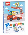 Детска магнитна игра Apli - Автомобилите в града - 1t