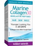 Marine Collagen30 Bioelastin Peptides, 120 капсули, Webber Naturals - 1t
