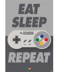 Макси плакат Pyramid - Nintendo (Eat Sleep SNES Repeat) - 1t