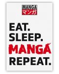 Магнит The Good Gift Humor: Adult - Eat, Sleep, Manga, Repeat - 1t