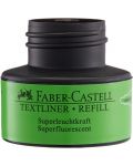 Мастило за текст маркер Faber-Castell - Зелено, 25 ml - 3t