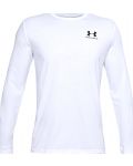 Мъжка блуза Under Armour - UA Sportstyle Left Chest Logo, бяла - 1t