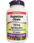 Magnesium Citrate, 150 mg, 120  капсули, Webber Naturals - 1t