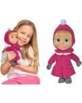 Кукла Simba Toys Маша и мечока - Маша, със зимна премяна, 23 cm - 2t