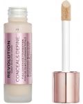 Makeup Revolution Conceal & Define Покривен фон дьо тен, F2, 23 ml - 2t