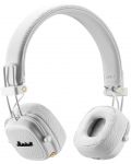 Безжични слушалки Marshall - Major III, бели - 5t