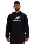 Мъжки суитшърт New Balance - Stacked Logo , черен - 2t