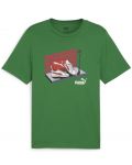 Мъжка тениска Puma - Graphics Sneaker Box Tee , зелена - 1t