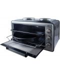 Малка готварска печка Elekom - EK 2005 OV, 1500W, 45 l, черна/сива - 3t
