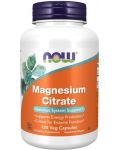 Magnesium Citrate, 120 капсули, Now - 1t