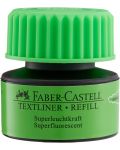 Мастило за текст маркер Faber-Castell - Зелено, 25 ml - 4t