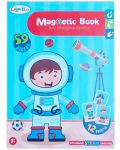 Магнитна книга Raya Toys - Дрехи за преобличане с момче, 59 части - 1t
